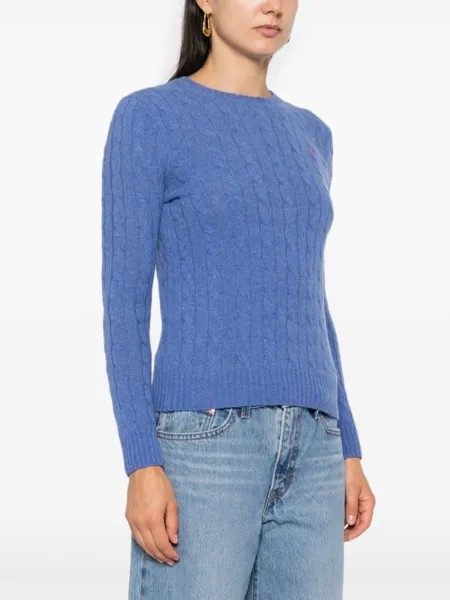 Polo Ralph Lauren свитер с вышивкой Polo Pony, синий