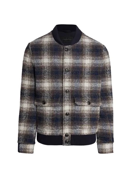 Бомбер-бомбер Nep Wool Bonbed Saks Fifth Avenue, нави