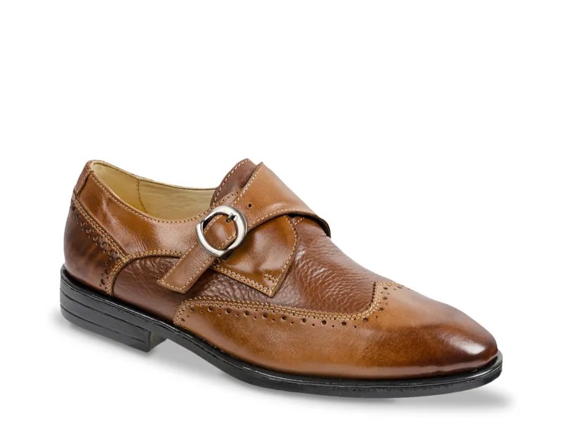 Слипоны Sandro Moscoloni Lester Wingtip Monk Strap, коричневый