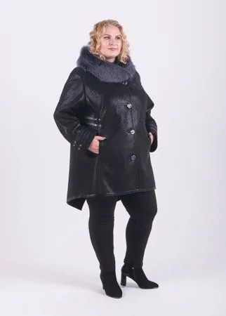 Дубленка женская TreVery 79027 черная 66 RU