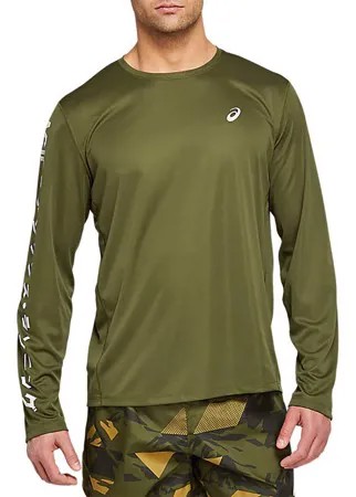 Лонгслив мужской Asics KATAKANA LS TOP зеленый L