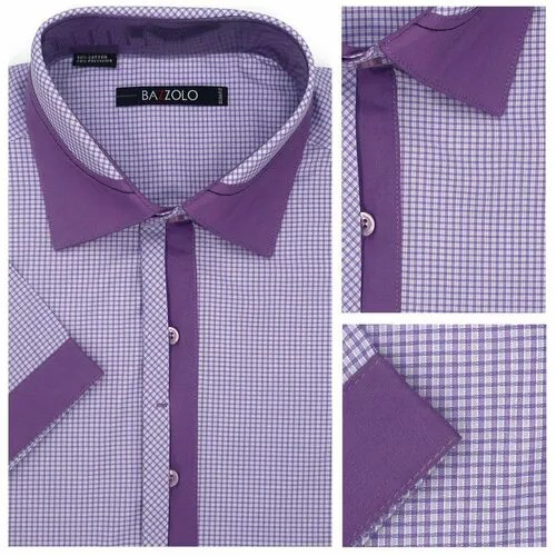 Рубашка BAZZOLO, размер M, фиолетовый