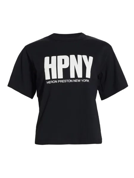 Футболка с логотипом Heron Preston, черный