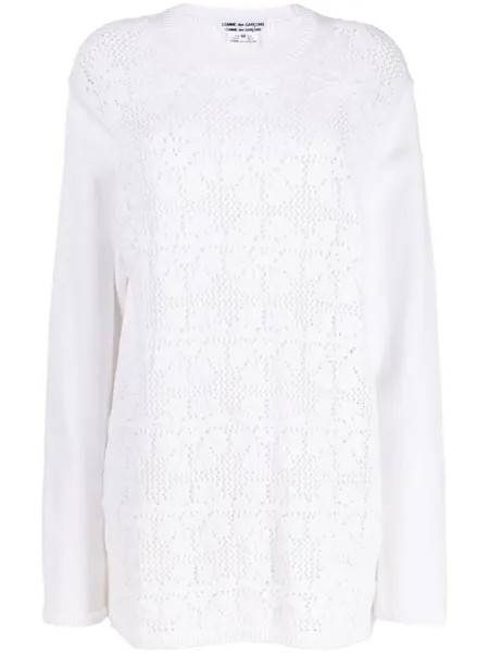 Comme Des Garçons Comme Des Garçons вязаный кардиган, белый
