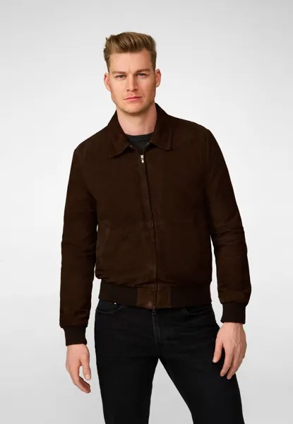 Кожаная куртка Ricano, коричневый
