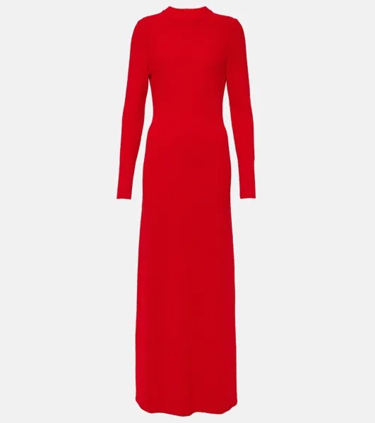 Платье макси Lara из букле с вырезами Proenza Schouler, красный