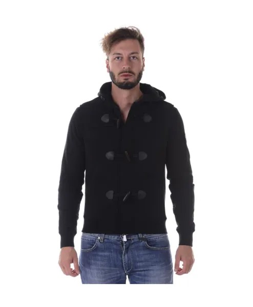 Пуловер с капюшоном Armani Jeans, черный