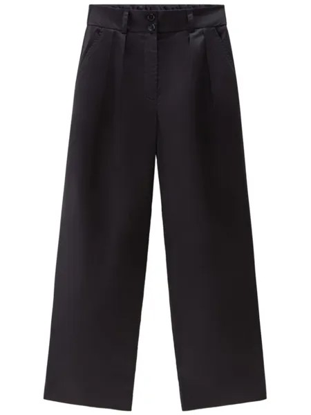 Woolrich брюки широкого кроя, черный