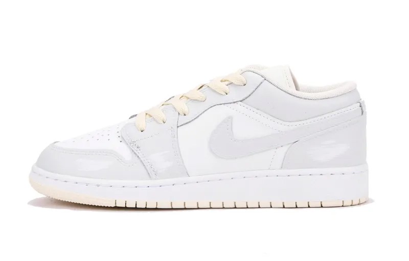 Кроссовки Air Jordan 1 Vintage Basketball Shoes Women's Low-top Yellow, желтый