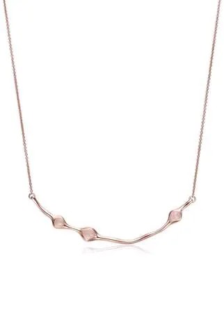 Monica Vinader RP Siren Cluster Smile Rose Quartz necklace