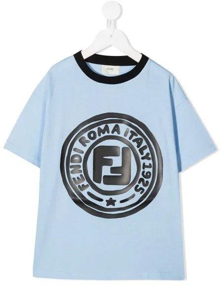 Fendi Kids футболка с логотипом