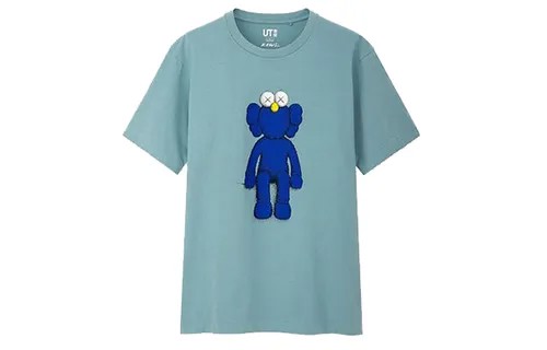 Зеленая футболка KAWS x Uniqlo Blue BFF