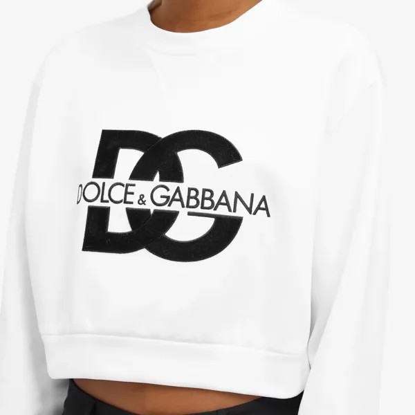 Dolce & Gabbana Толстовка с большим логотипом, белый