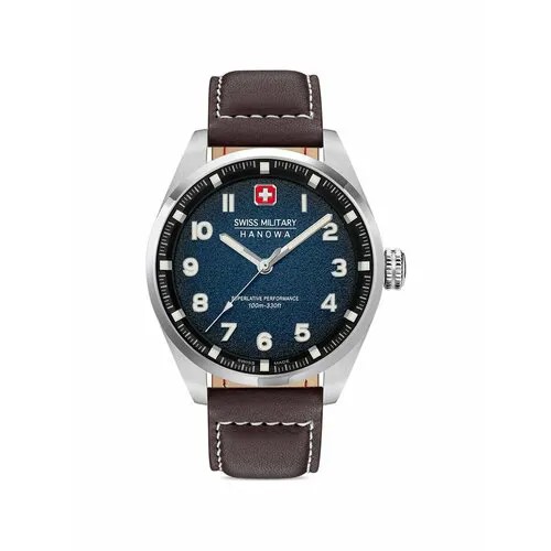 Наручные часы SWISS MILITARY BY CHRONO 84640, коричневый, серебряный