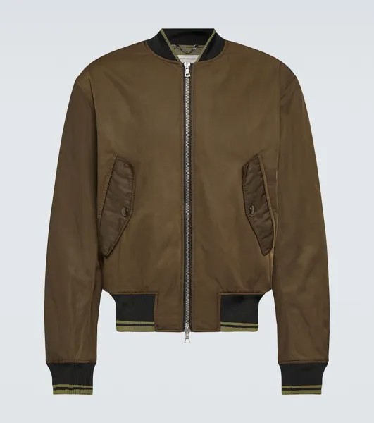 Технический бомбер Dries Van Noten, зеленый