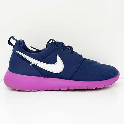 Nike Girls Roshe One 599729-407 Синие кроссовки для бега Размер 7Y