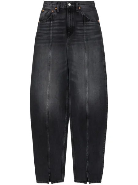 Джинсы Tailored Jean с завышенной талией RE/DONE, черный