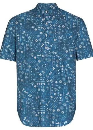 Gitman Vintage рубашка с короткими рукавами и принтом