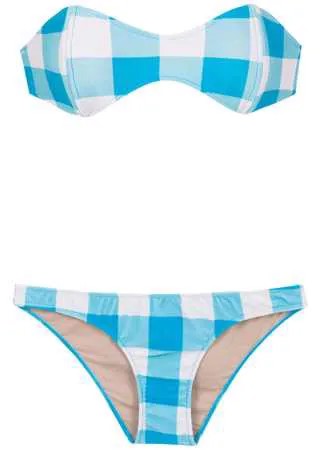 Adriana Degreas checked sleeveless bikini set