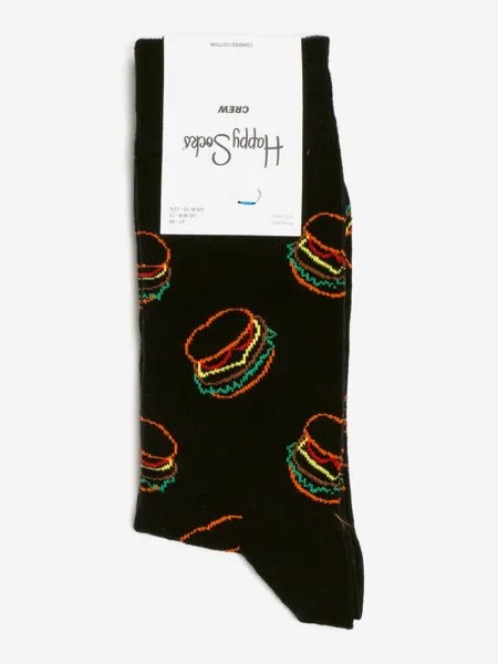 Носки с рисунками Happy Socks - Lunch Time, Черный