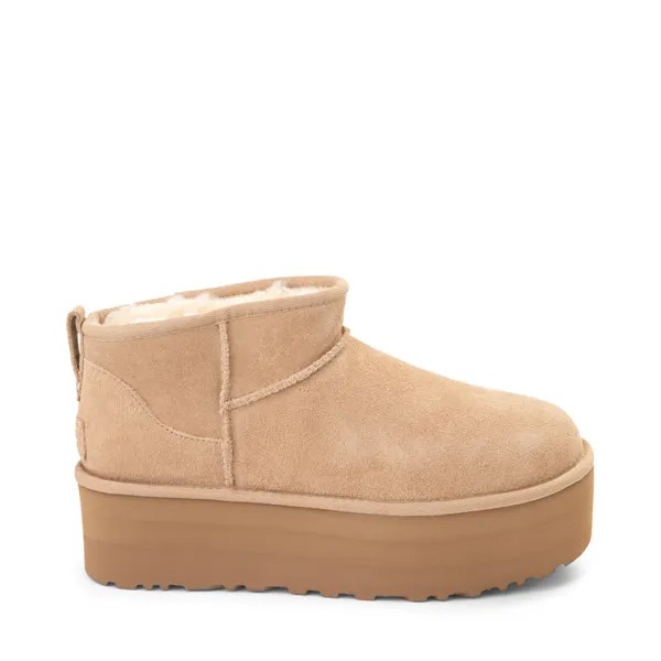 Женские ботинки UGG Classic Ultra Mini на платформе, песочный