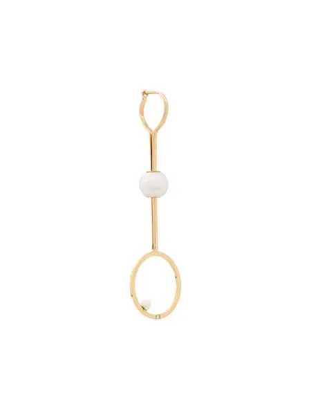 Delfina Delettrez twin hoop soap bubble earring