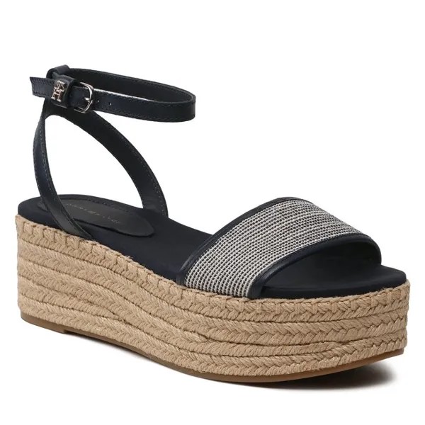 Эспадрильи Tommy Hilfiger ThWoven Platform, темно-синий