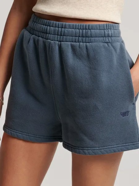 Спортивные шорты в винтажном стиле Superdry, затмение темно-синий