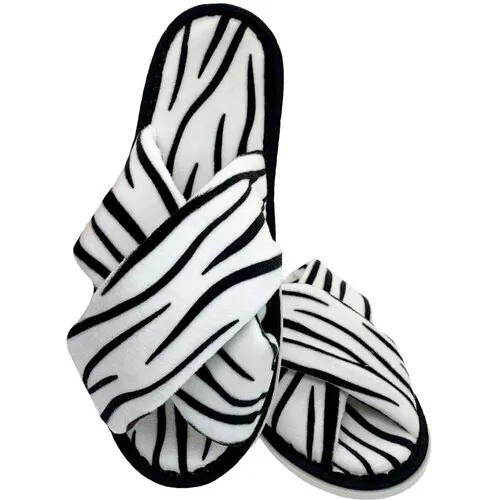 Тапочки ivshoes, размер 38-39, белый, черный