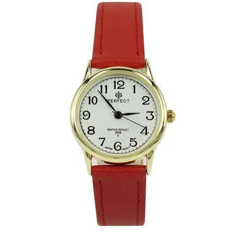 Perfect часы наручные, кварцевые, на батарейке, женские, металлический корпус, кожаный ремень, металлический браслет, с японским механизмом LX017-049-2