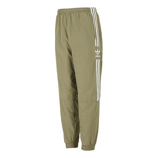 Спортивные штаны Men's adidas originals Lock Up Tp Stripe Logo Woven Bundle Feet Sports Pants/Trousers/Joggers Autumn Green, зеленый