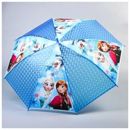 Зонт полуавтомат, для девочек, голубой