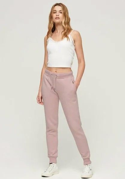 Спортивные брюки ESSENTIAL Superdry, нежно-розовый меланжевый