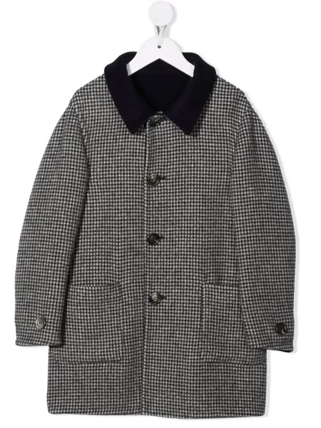 Brunello Cucinelli Kids пальто в ломаную клетку