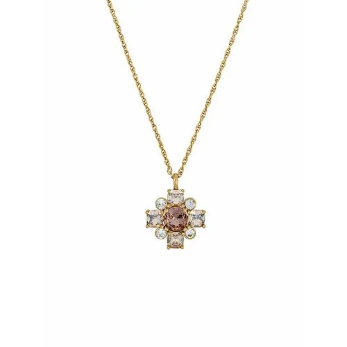 Колье DYRBERG/KERN, кристаллы Swarovski, кристалл, желтый, розовый