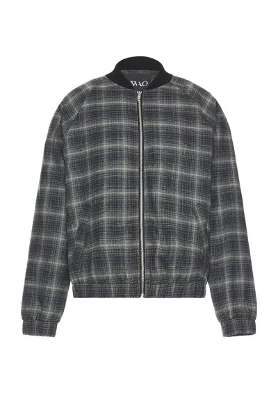 Куртка Wao Plaid Bomber, цвет grey & black