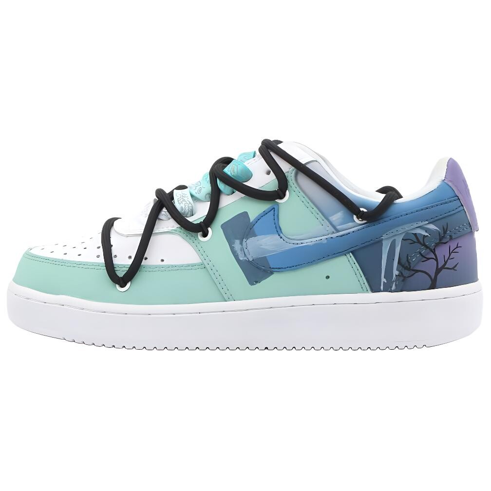 Кроссовки Nike Court Vision 1 Skateboarding Shoes Unisex Low-top Purple, светло-зеленый