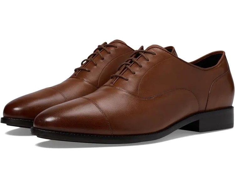 Оксфорды Cole Haan Broadway Cap Toe Oxford, цвет British Tan Dark Chocolate