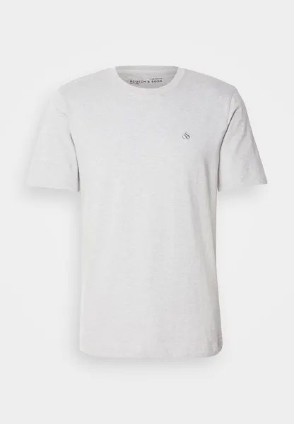 Простая футболка CORE LOGO Scotch & Soda, пестрый светло-серый