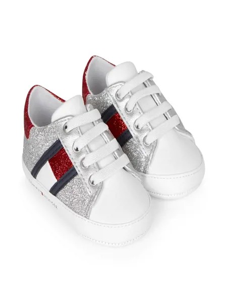 Tommy Hilfiger Junior кроссовки с логотипом и блестками