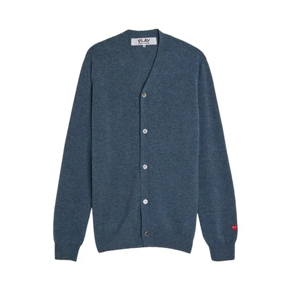 Кардиган Comme Des Garçons Comme des Garçons PLAY Small Heart Cardigan, синий