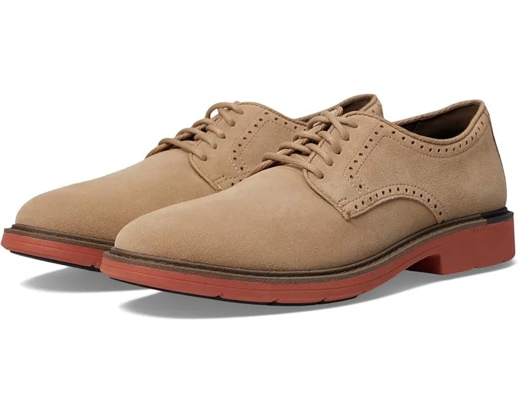 Оксфорды Cole Haan Go-To Plain Toe, цвет Dark Latte Suede/Truffle/Redwood