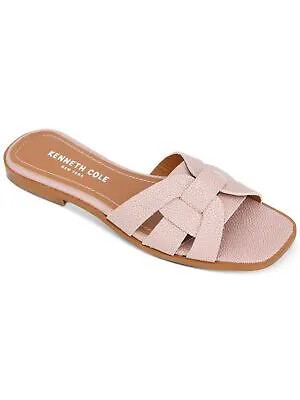 Женские шлепанцы KENNETH COLE Pink Snake Austine Square Toe Slip On Slide Sandals 7 M