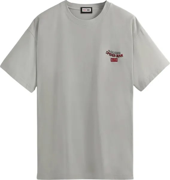 Футболка Kith For Spider-Man Mysterio Mirrors Tee 'Concrete', серый