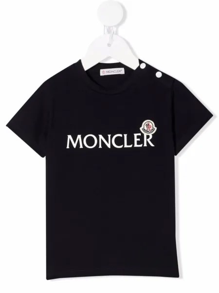 Moncler Enfant футболка с логотипом