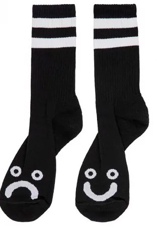 Носки POLAR SKATE CO. Happy Sad Socks HO21 Black 2021