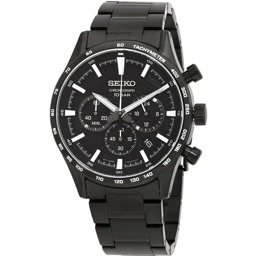 Наручные часы SEIKO CS Sports SSB415P1, черный, белый
