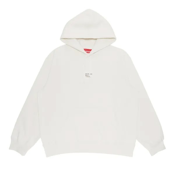 Толстовка Supreme World Famous Micro Hooded Sweatshirt 'White', белый