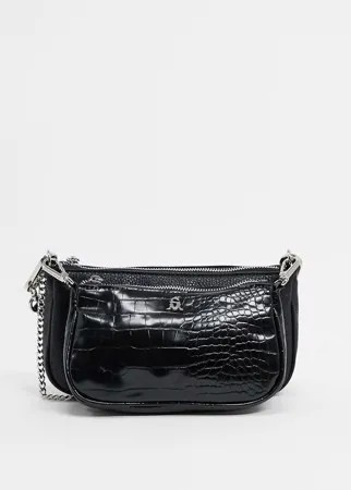 Черная сумка-кошелек через плечо Steve Madden-Черный