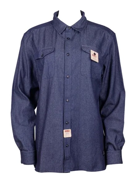 Рубашка мужская Schott N.Y.C. sunw1660 синяя XL